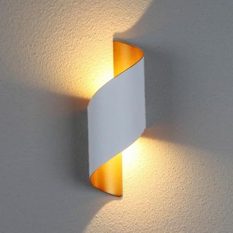 OEM L&aacute;mpara De Pared Moderna Para Interior, 10 W, Espiral, Para Exterior, De Metal, Con Iluminaci&oacute;n Led Blanca C&aacute;lida De 3000 K, Ideal Para Bar, Dormitori