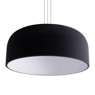 Trio Suspension Baron Round Large E27 Diameter 52cm Black Color Opaco 309800432