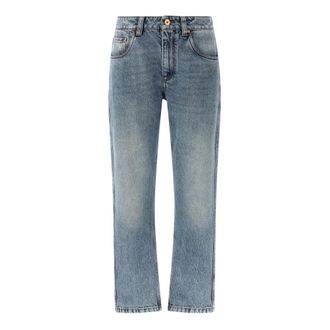 Brunello Cucinelli Vaqueros de corte recto - Jeans - Mujer - Azul - M
