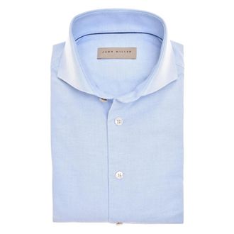 John Miller Heren, Overhemden, Blauw, Maat: 2XL