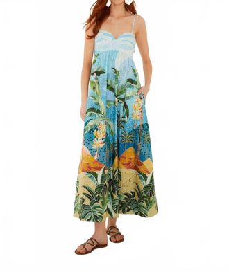 Farm Rio Rio Mosaic Maxi Dress In Multicolor