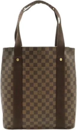 Louis Vuitton Pre-owned Cabas Beaubourg Damier Tote Bag - Dames - Vintage Shopper - Bruin - ONE Size - Vintage