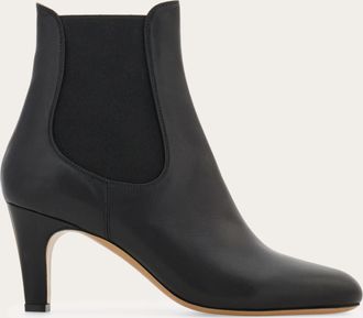 Ferragamo Donna Stivaletto Chelsea con tacco Nero Taglia 36.5