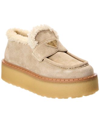 Prada Suede Platform Loafer