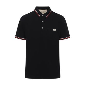 Valentino Polo Shirt - male - Valentino - Polo Shirts - Black - 2XL - Tops