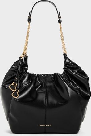Charles & Keith Ciara Ruched Hobo Bag