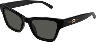 Gucci Grey Cat Eye Ladies Sunglasses GG1982S 001 53