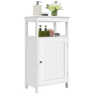 Yaheetech Armario Ba&ntilde;o Columna Mueble Auxiliar Para Ba&ntilde;o Organizador De 4 Niveles Para Salon,45x30x83.5cm - Yaheetech