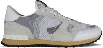 Valentino Garavani Rockrunner Sneakers - Heren - Sneakers - Wit - 39 1/2 EU - Leer - Schoenen