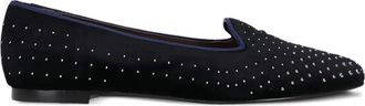 Castaner studded velvet loafers - Blue