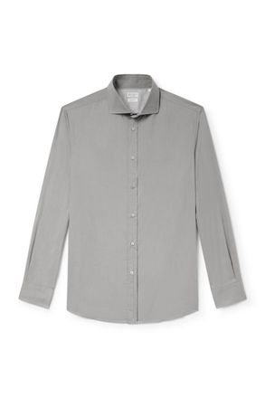 Brunello Cucinelli Cutaway-Collar Cotton Shirt