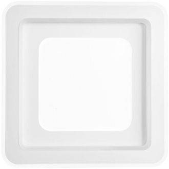 Luce-Ambiente-Design Luce Ambiente E Design - Plafoniera led dygital quadrata in metallo bainco dimmerabile cct e rgb con telecomando incluso 50 cm