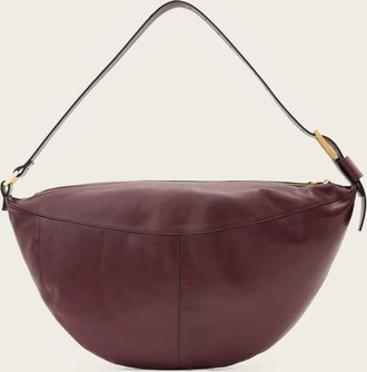 AllSaints Leather Luna Slouchy Leather Shoulder Bag, Size: One Size