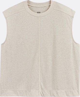 La Redoute Collections T-shirt met ronde hals zonder mouwen