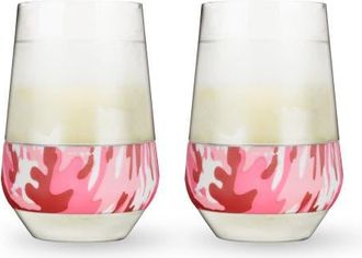 Host Wine FREEZE XL Cooling Cup Set of 2 in Pink Camo at Nordstrom