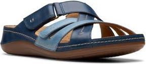 Clarks Cecily Slide Sandal in Blue Combi at Nordstrom Rack, Size 9.5