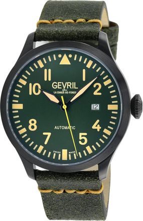 Gevril Group Vaughn Automatic Green Dial Mens Watch 43506