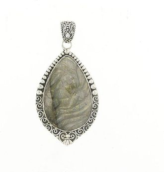 Samuel B. Silver 35.30 ct. tw. Labrodite Pendant
