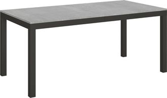 Itamoby Tavolo Da Pranzo Allungabile - Everyday - Colore: Noce - Dimensioni: 90x160/264 - Bordo: Antracite
