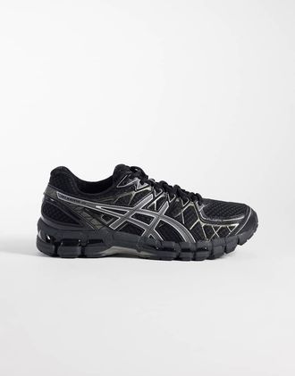 Asics Gel-Kayano 20 sneakers nere e grigie-Nero