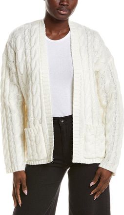 Naadam Naadam Ultra Luxe Wool & Cashmere-Blend Open Cable Cardigan