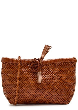 Dragon Diffusion Minsu Woven Leather Cross-body bag - Tan - One Size