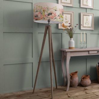 Voyage Maison Aratus Floor Lamp With Papavera Eva Lampshade in Beige