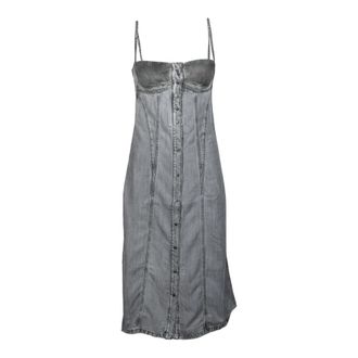 Diesel Midi Jurk - Dames - Casual kleedjes - Grijs - M - Kleedjes
