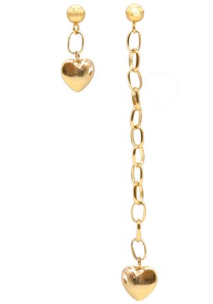 Firetti Paar Ohrstecker &raquo;Schmuck Geschenk Ohrschmuck Herz unterschiedlich lang&laquo;, Made in Germany