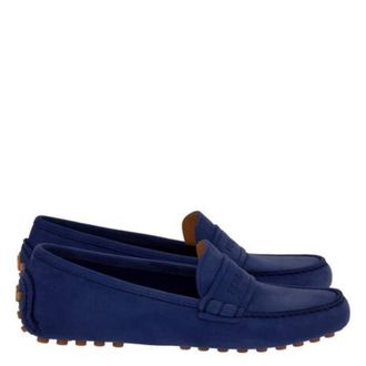 Ferragamo Iside Driver Moccasins with Logo, Size 7 C
