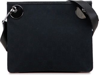 Gucci Pre-owned Womens Canvas Crossbody Bag - Black Textile - One Size