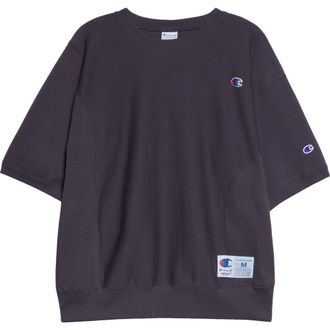 Undercover x Champion Short Sleeve Cotton Fleece Sweatshirt in Gray Purple at Nordstrom, Size X-Large