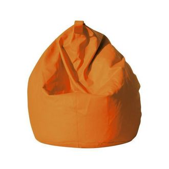 Talamo Italia Dmora Pouf &Eacute;l&eacute;gant, Couleur Orange, Dimensions 80 X 120 X 80 Cm