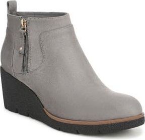 Dr. Scholls Bianca Wedge Boot in Calm Grey Microfiber at Nordstrom Rack, Size 6.5
