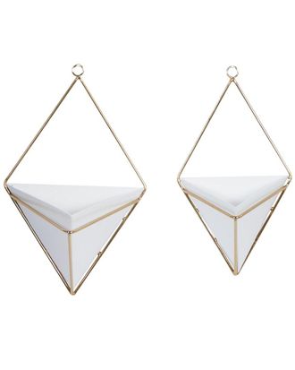 CosmoLiving by Cosmopolitan Cosmoliving By Cosmopolitan Set Of 2 Hanging Planters