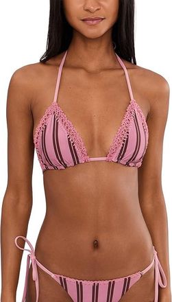 L*Space Samba Top Womens Clothing Stripe Side/Alotta Polka Dot : MD, Nylon/Spandex