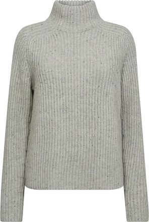 Mos Mosh Highneck Gebreid - Dames - Coltruien - Grijs - L - Truien & Vesten