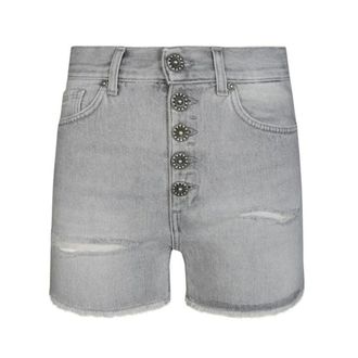 Dondup Denim Shorts, female, Gray, Size: W28 Shorts