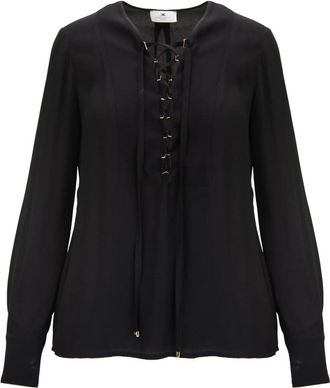 Elisabetta Franchi Blouses - Dames - Blouses - Zwart - M - Overhemden