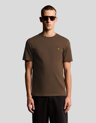 Lyle & Scott Lyle And Scott Mens Cotton Crew Neck T-Shirt - Brown - Size: 42