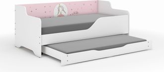 OEM Cama Infantil Lilu De 160x80 Cm, Modelo Princesa, Con Funci&oacute;n Para Dormir