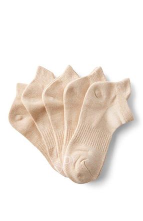 Cotton On Womens Active Body 5Pk Ankle Sport Sock in Oatmeal Marle Multi at Nordstrom