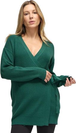 Ingrid & Isabel The Wrap Maternity and Nursing Cardigan in Olive at Nordstrom, Size Large