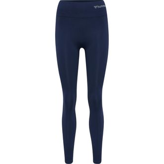 Hummel Trainingstights HUMMEL HMLTIF SEAMLESS HIGH WAIST TIGHTS, Damen, Gr. XL (42), N-Gr, schwarz (schwarz iris), Obermaterial: 85% Polyamid, 15% Elasthan, 
