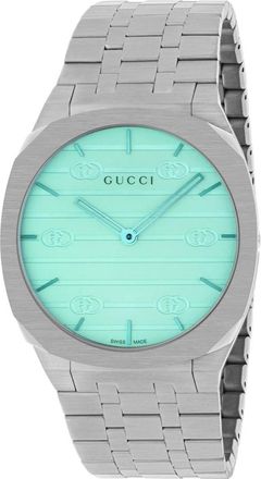 Gucci Roestvrijstalen horloge met meerdere lagen en Interlocking G motief - Dames - Horloges - Grijs - ONE Size - Accessoires