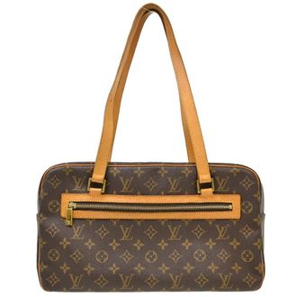 Louis Vuitton Cite Monogram Canvas Brown Canvas Handbag (Pre-Owned)