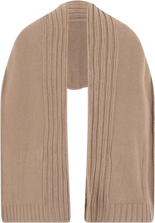 Moorer Scarfpocket Gebreide Sjaal - Dames - Wintersjaals - Beige - ONE Size - Kasjmier - Accessoires