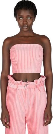 Simon Miller Corduroy Strapless Top - Dames - Tops zonder mouwen - Roze - M - Tops