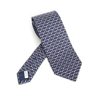 Ferragamo Heren, Accessoires, Blauw, Maat: ONE Size Zijde