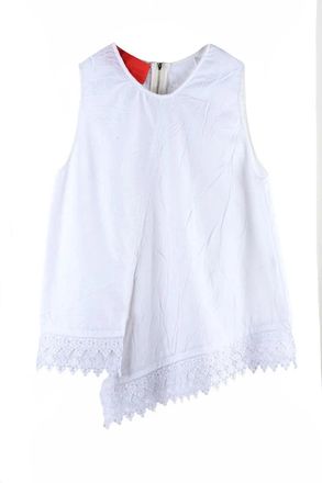Virginia Bizzi Asymmetric Blouse - White